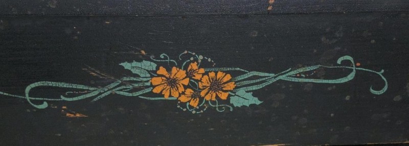 Antique Vitrine Display Table – Tole Painted Floral – GDC – USEFUL ANTIQUE TABLE gallery