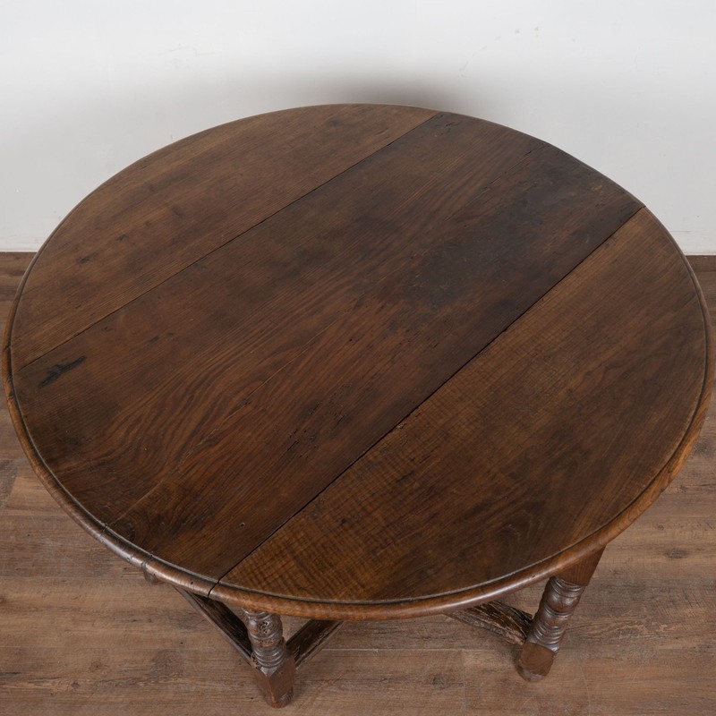 18th Century Portuguese Chestnut Drop Leaf Dining Console Table gallery