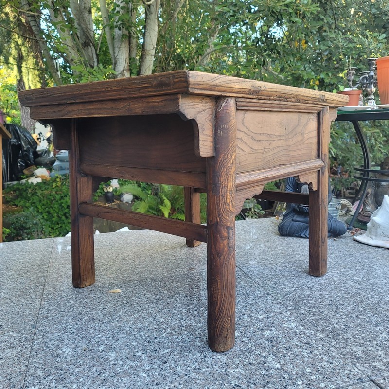 Antique Solid Elmwood Accent Table 19th Century gallery