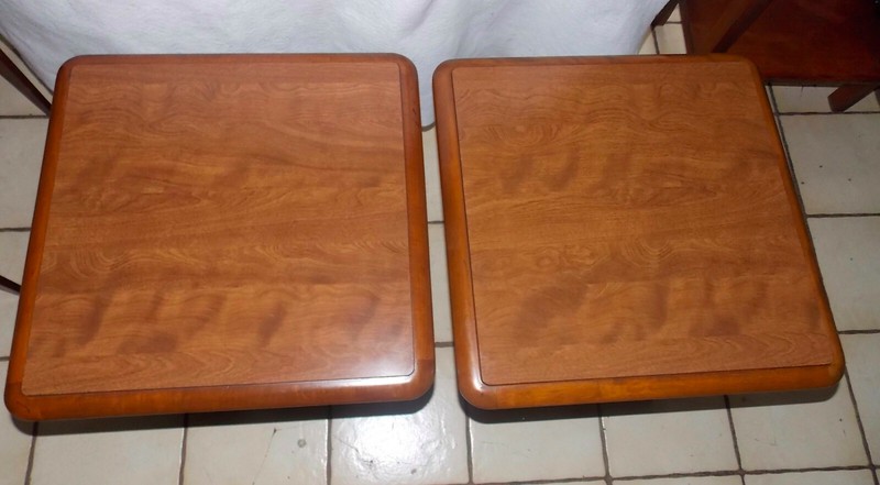 Ethan Allen Maple Mid Century Formica Top End Table (1 Table) (T783) (EA-18) gallery