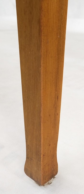 Oval Walnut Square Tapered Legs Mid Century Modern Dining Conference Table Mint gallery