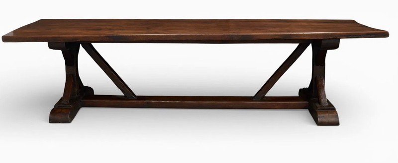 18th Century French Monastery 10ft Large Refectory Table gallery