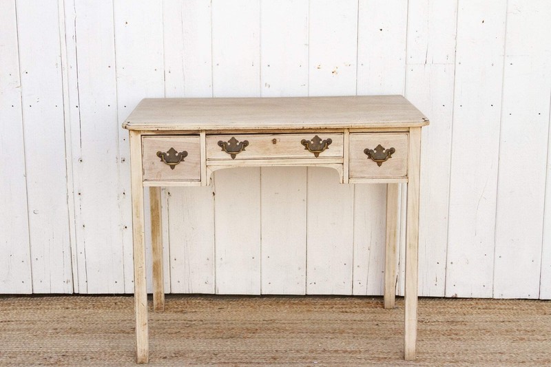 Antique Bleached English Lowboy Side Table gallery
