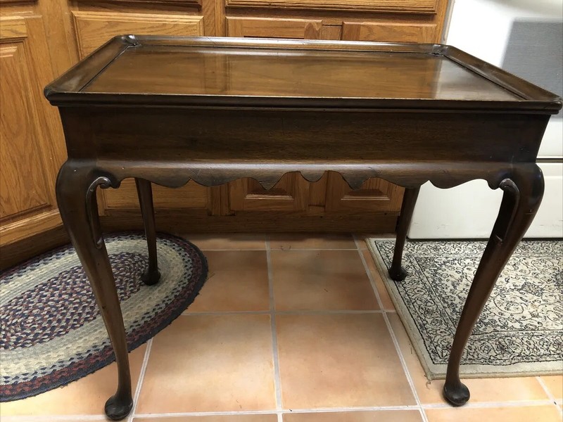 HENKEL HARRIS Tea Table Queen Anne Mahogany 5416 OCCASIONAL ACCENT END 1969 Rare