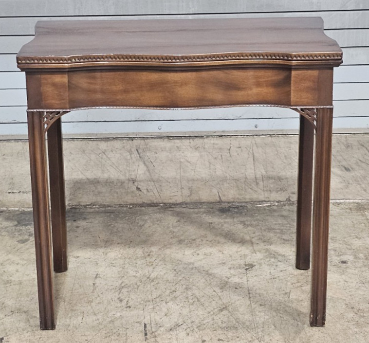 Kittinger Williamsburg Chippendale Style Mahogany Hall Table Game Table CW 3