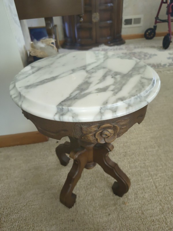 vintage Italian marble table
