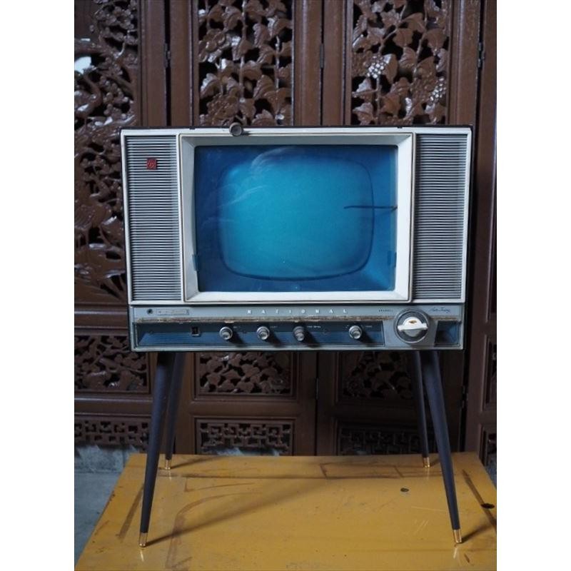 National Retro TV K Size Used Japan Mid-Showa Era H17741