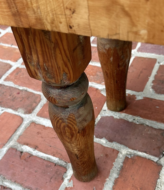 Vintage, Authentic Butcher Block Antique Butcher Block gallery