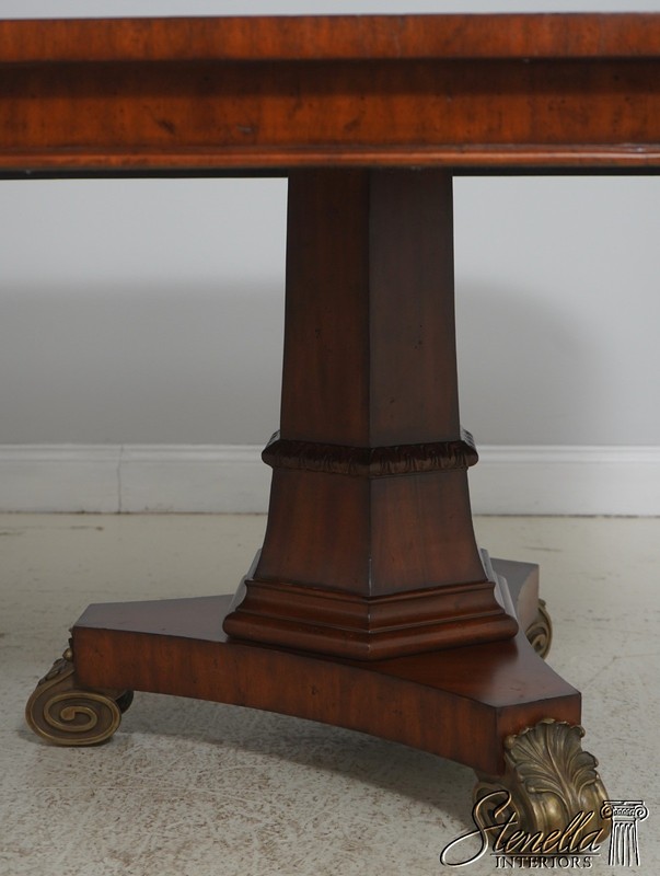 L70718: MAITLAND SMITH Mahogany Inlaid Double Pedestal Dining Table gallery
