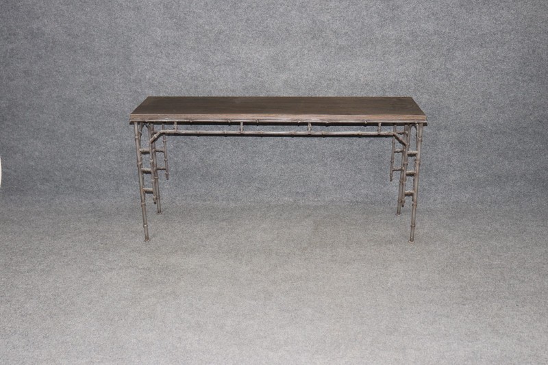 Bagues Style Metal & Laminate or Formica Top Console Table gallery