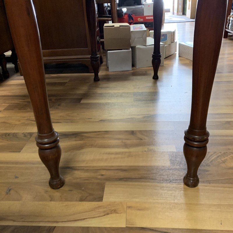 ATQ 1820s W. Virginia Hand Carved Solid Cherrywood Drop Leaf Pembroke Table 46”L gallery