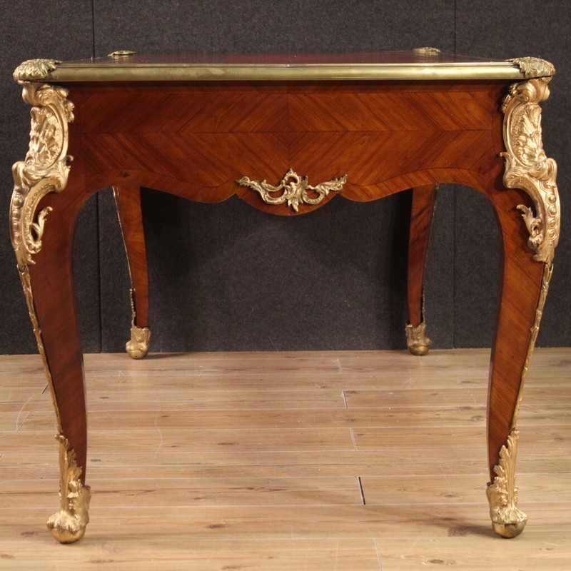 Writing desk style Louis XV table great furniture gold bronze 20th century 900 gallery