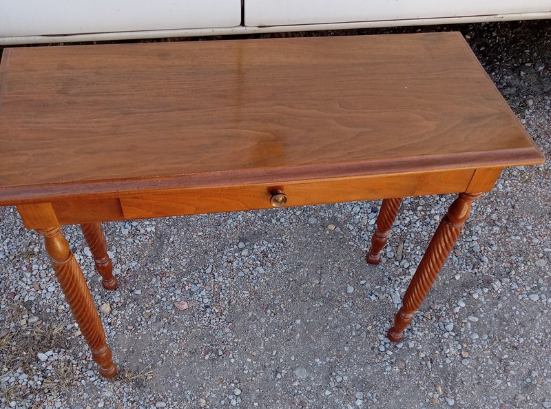Mid Century Solid Cherry Entry Table / Sofa Table (ENT56)