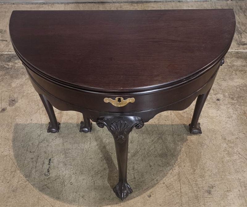 Kittinger Williamsburg Mahogany Hall Table Game Table CW 156 Claw & Ball gallery