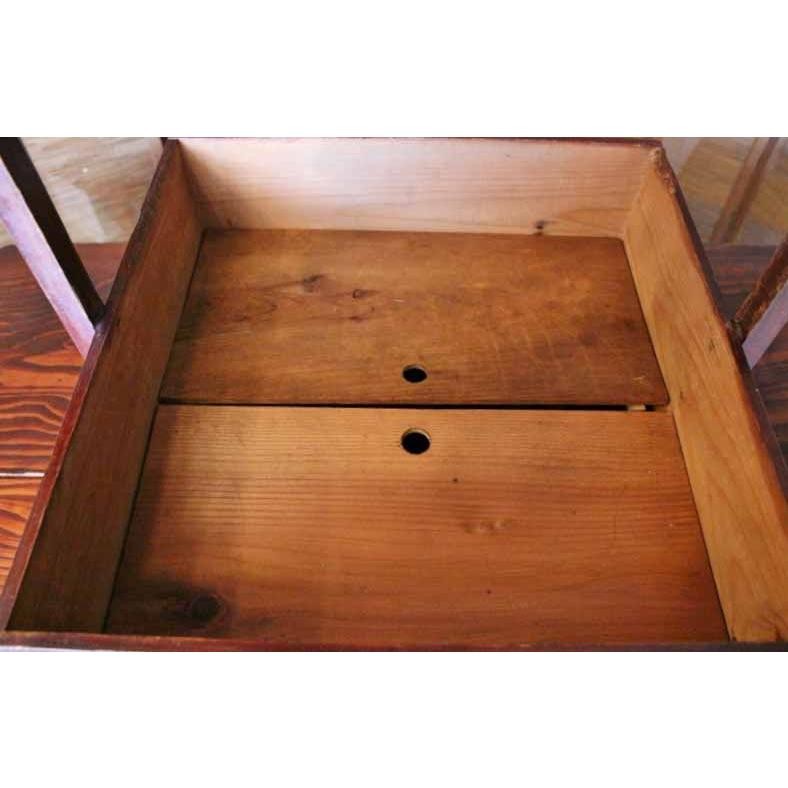 Meiji Era Japanese Carrying Box Inner Lid Small Item Storage F Used H13494 gallery