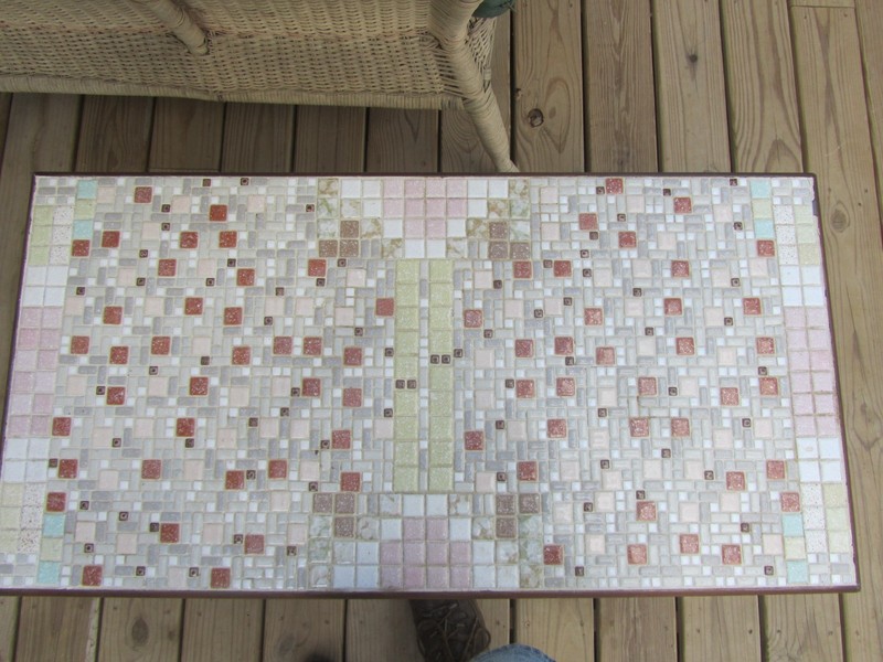 MIDCENTURY MODERN ART Deco TILE TOP COFFEE/EATING/SERVING/COUCH table gallery