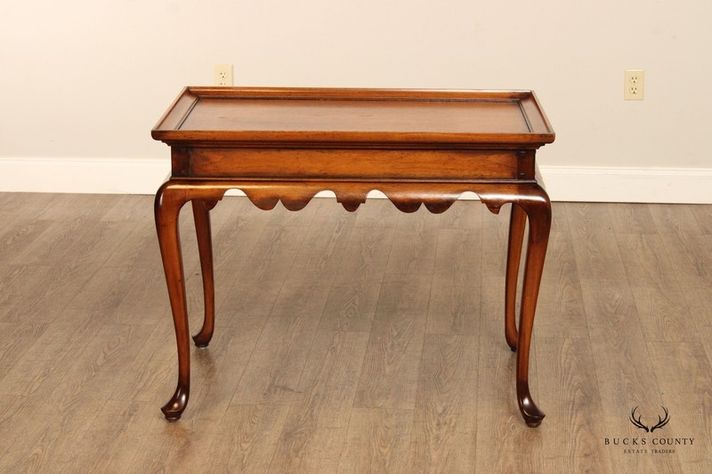 Ralph Lauren Queen Anne Style Walnut Tea Table gallery