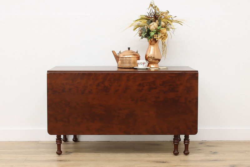 Sheraton Antique Cherry Drop Leaf Gateleg Dining Table #56950 gallery