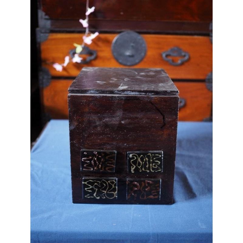 Used Japanese Lacquer Box Small Drawers Modern Style 15cm (5.9in)