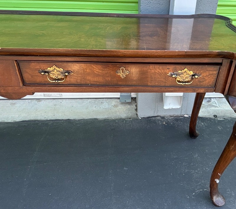 Heckman Antique Wood Console Table 58x18x27 Brown Rectangular 3 Drawers gallery