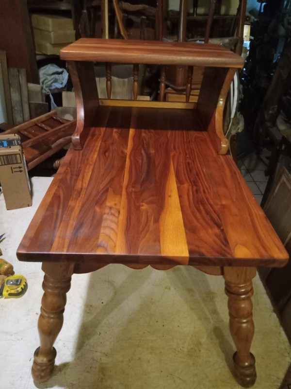 Mid Century Walnut Step End Table / Side Table (SET-156 and 157)
