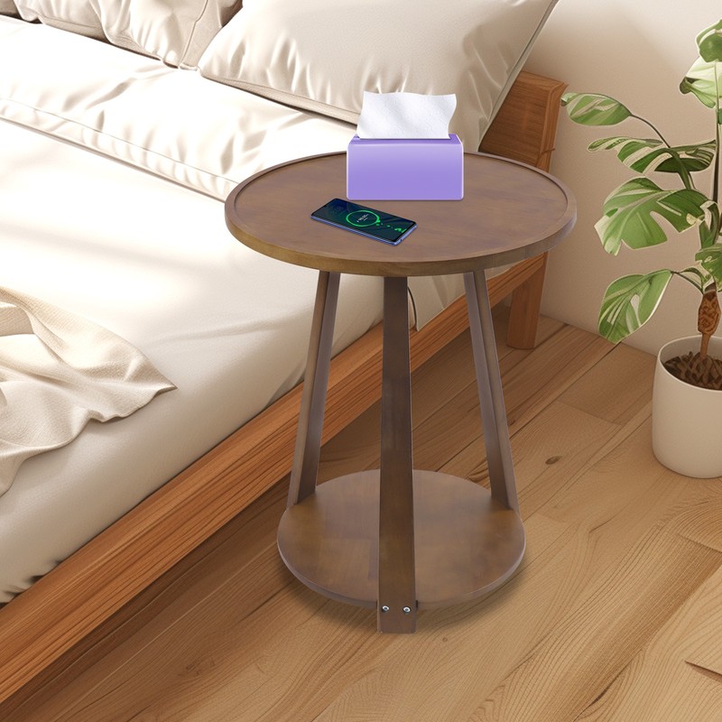 50x60cm Round Side Table, Side Table for Small Spaces, Modern Couch End Table gallery