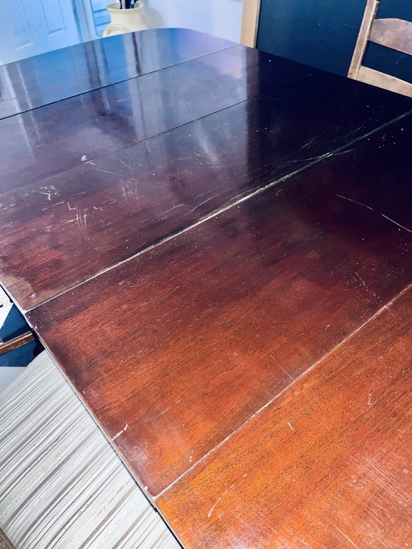 Mid Century Duncan Phyfe Style Mahogany Drop Leaf Dining Table By Craddock Furn