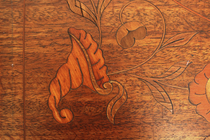 19th Century Inlay Walnut Marquetry Writing Table - Project! gallery