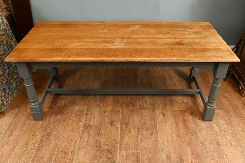 Painted Refectory Table Farmhouse Kitchen Dining gallery