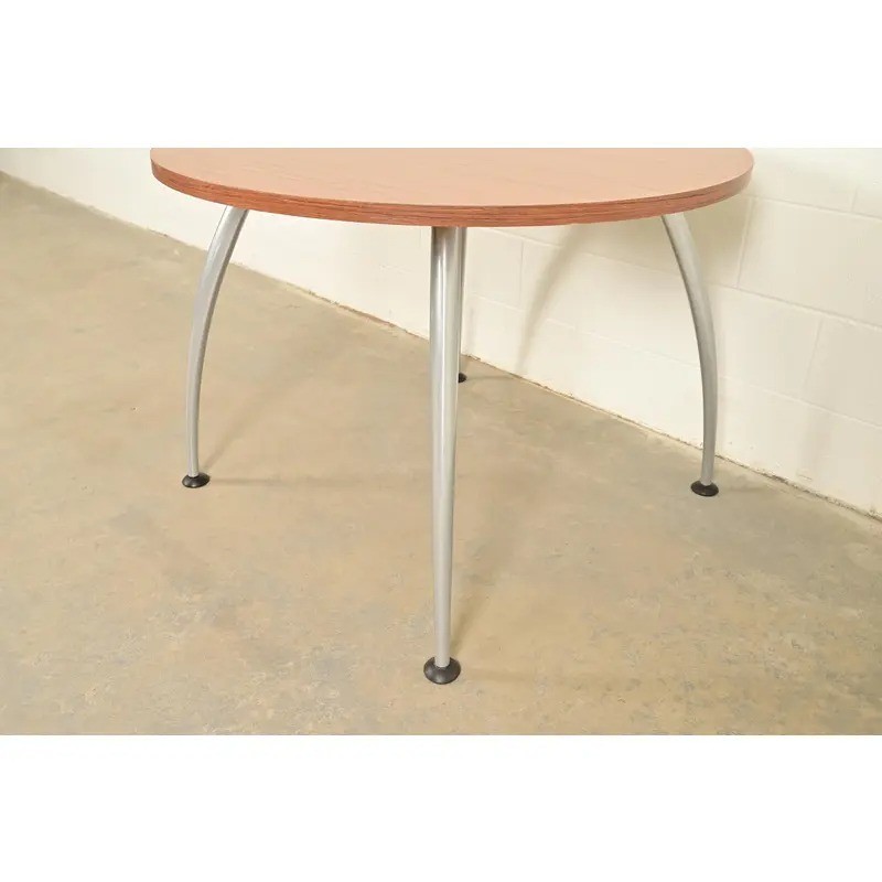 Herman Miller Style Modern Spider Leg Round Dining Table or Game Table gallery