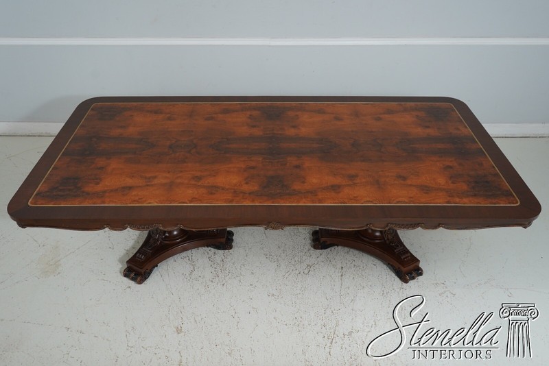 LF62863: Large Regency Italian Style Double Pedestal Dining Table gallery