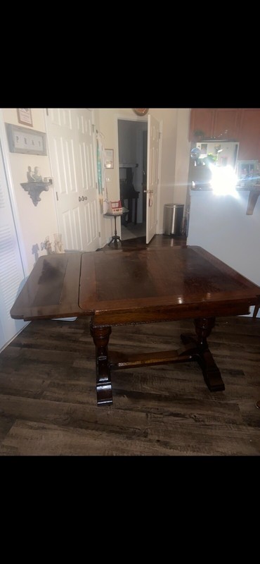 Antique old english pub table
