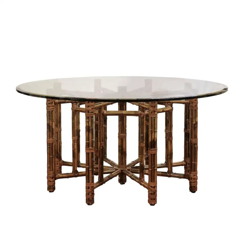 Elegant Circular Dining Table by McGuire