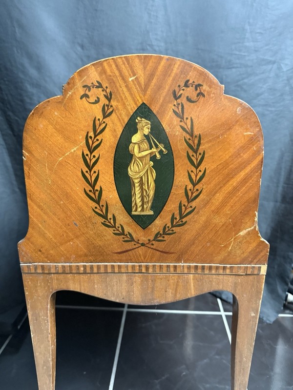 Robert W Irwin 3 Tier End Table With Original Hand Painted Art gallery