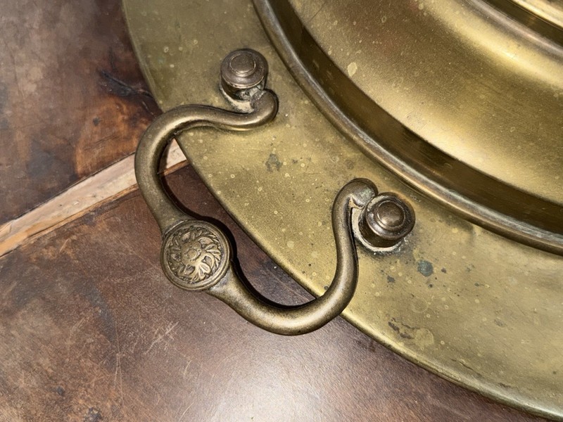 Spanish Revival Brazier Colonial Style Octagonal Coffee Table Bronze Mounts gallery