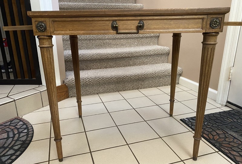 Antique Weiman Heirloom Quality Table-405-Game/Card Table-Inlaid-Side Pullouts gallery