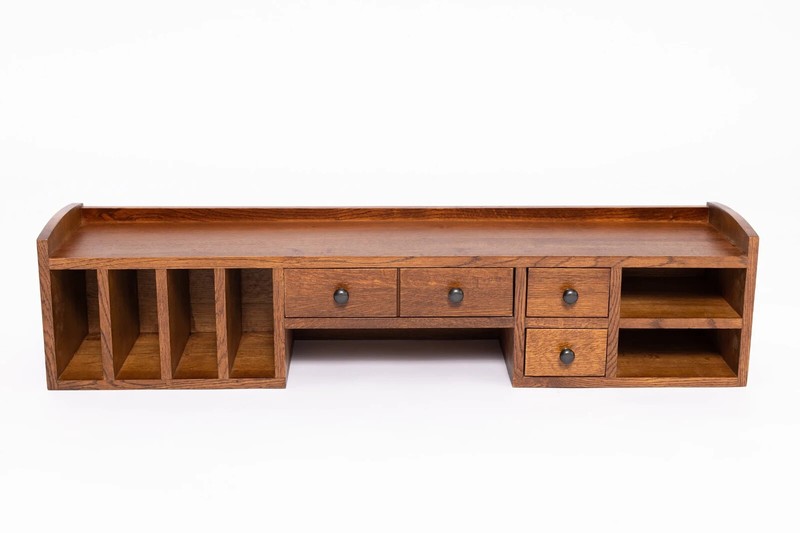 Mission Style Library Table with Removable Organizer gallery