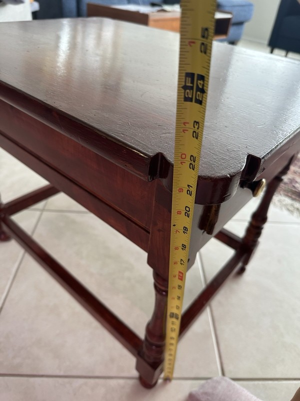 Lane American Folk Art Licensed Reproduction Antique Wood Side Table w/ Drawer gallery