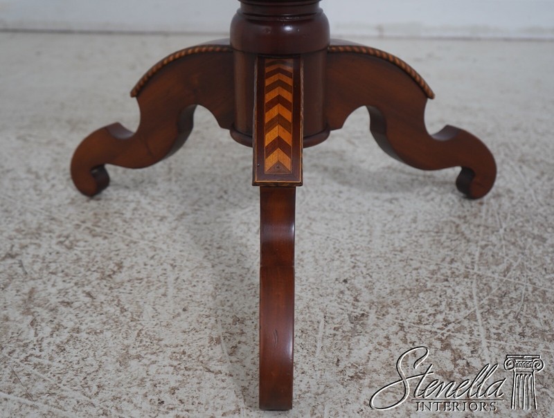 L64457: ALFONSO MARINA Distressed Inlaid Continental Style Lamp Table gallery