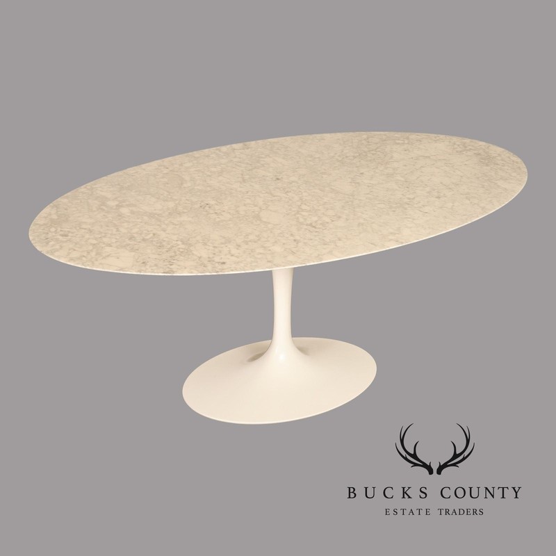 Knoll Saarinen Oval Marble Dining Table