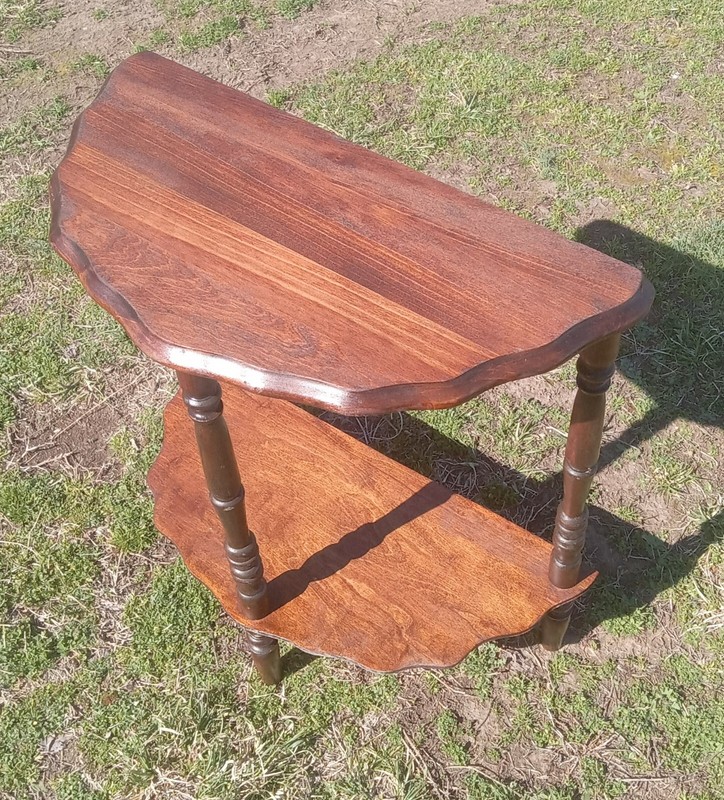 Mahogany Demilune Table / Entry Table (ET722)
