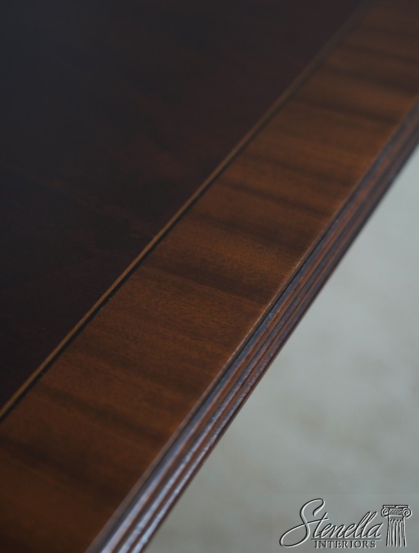 L60822: STICKLEY Regency Style Mahogany Double Pedestal Dining Table gallery
