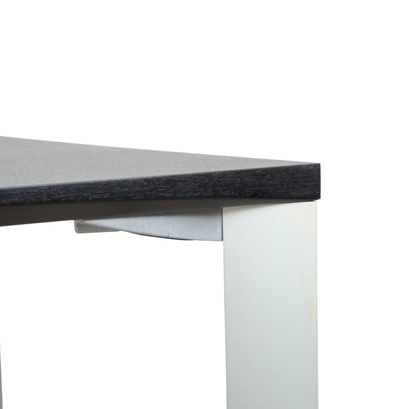 Rosenthal Dining Table Dark Gray Silver Legs 180 X 90 Cm gallery
