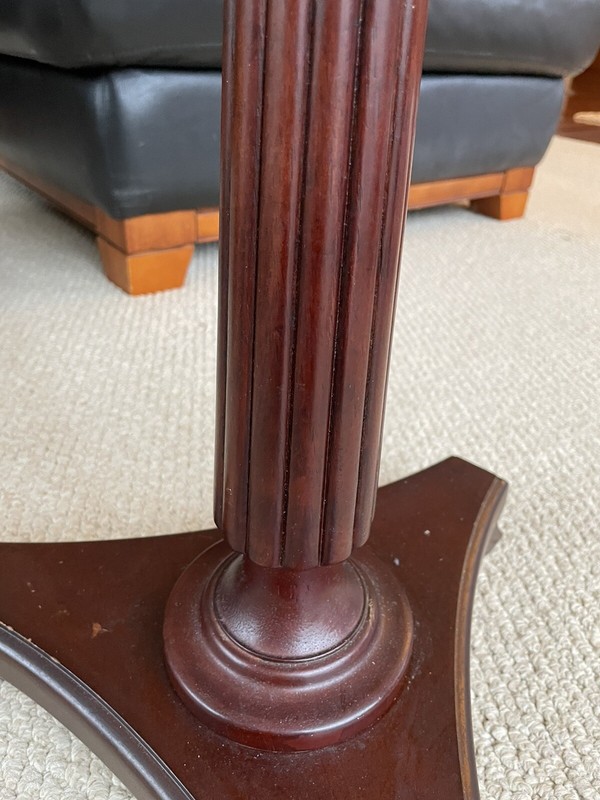 Bombay Company Pedestal Table 26” Vintage Solid Wood gallery