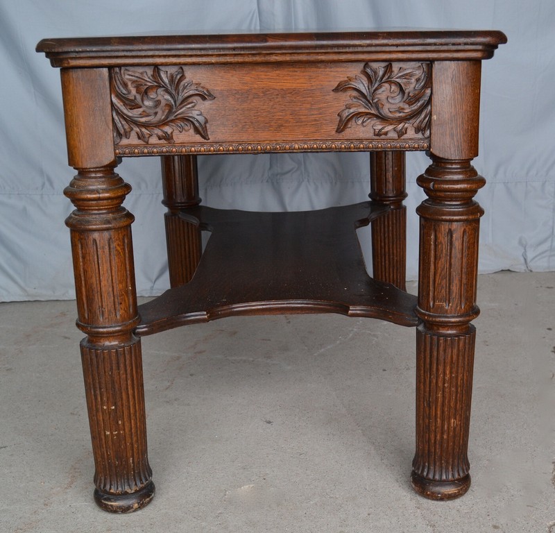 Antique Quarter sawn Oak Library Table gallery