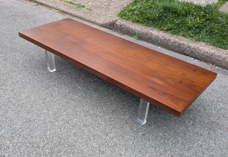 1960s Mid Century Modern Thayer Coggin Milo Baughman 66" X 24" Coffee Table gallery