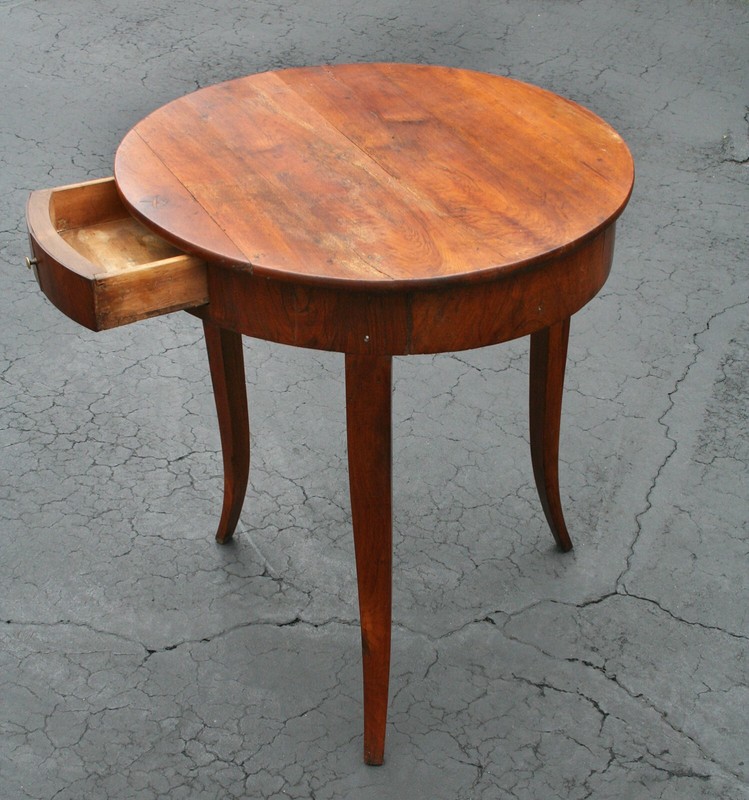 Antique Cherry Country French Table, 19th Century gallery