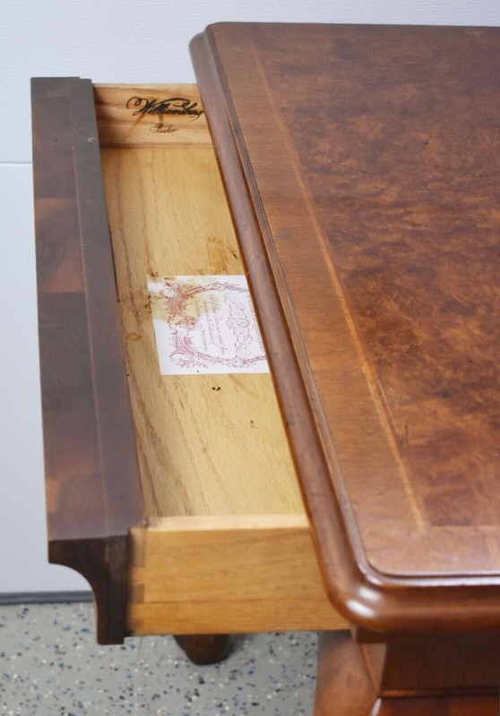 Baker Colonial Williamsburg Mahogany One Drawer Table Queen Anne Style "Rare" gallery