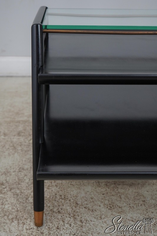 F60738EC: Pair James Mont Style Mid Century Modern Lamp Tables gallery