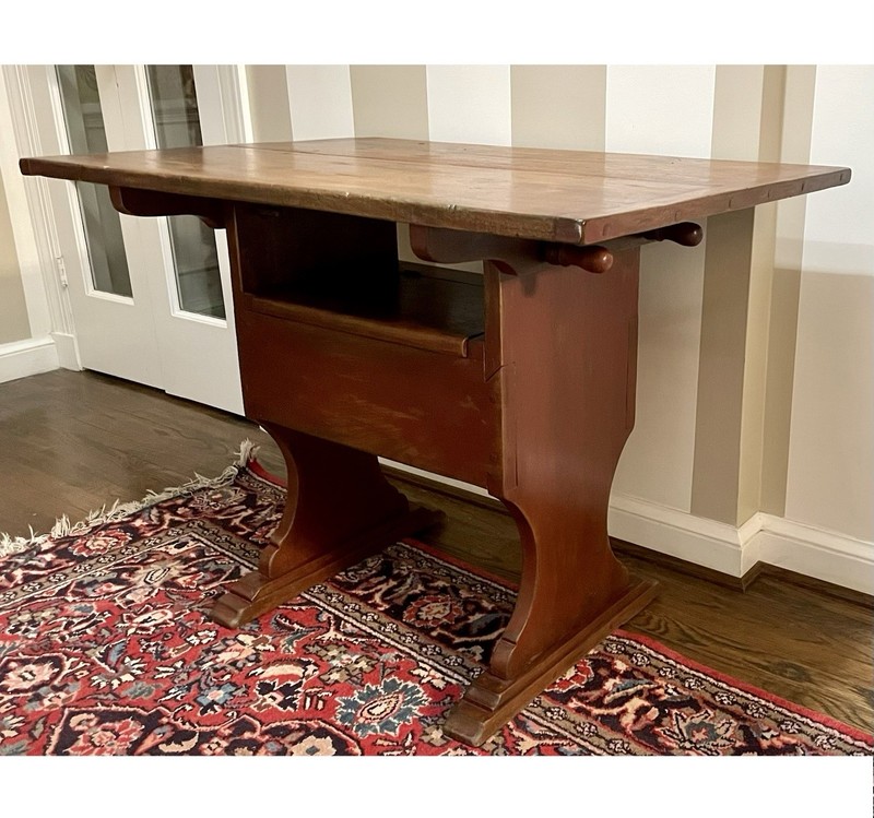 American Arts & Crafts / Mission Stickley School table L40” x W27” x H 29 1/2” gallery